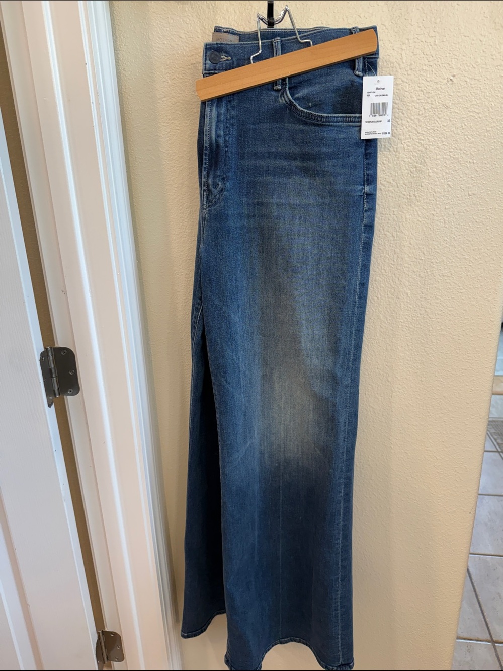 MOTHER Dark Blue Wide-Leg Jeans - Picture 4 of 4